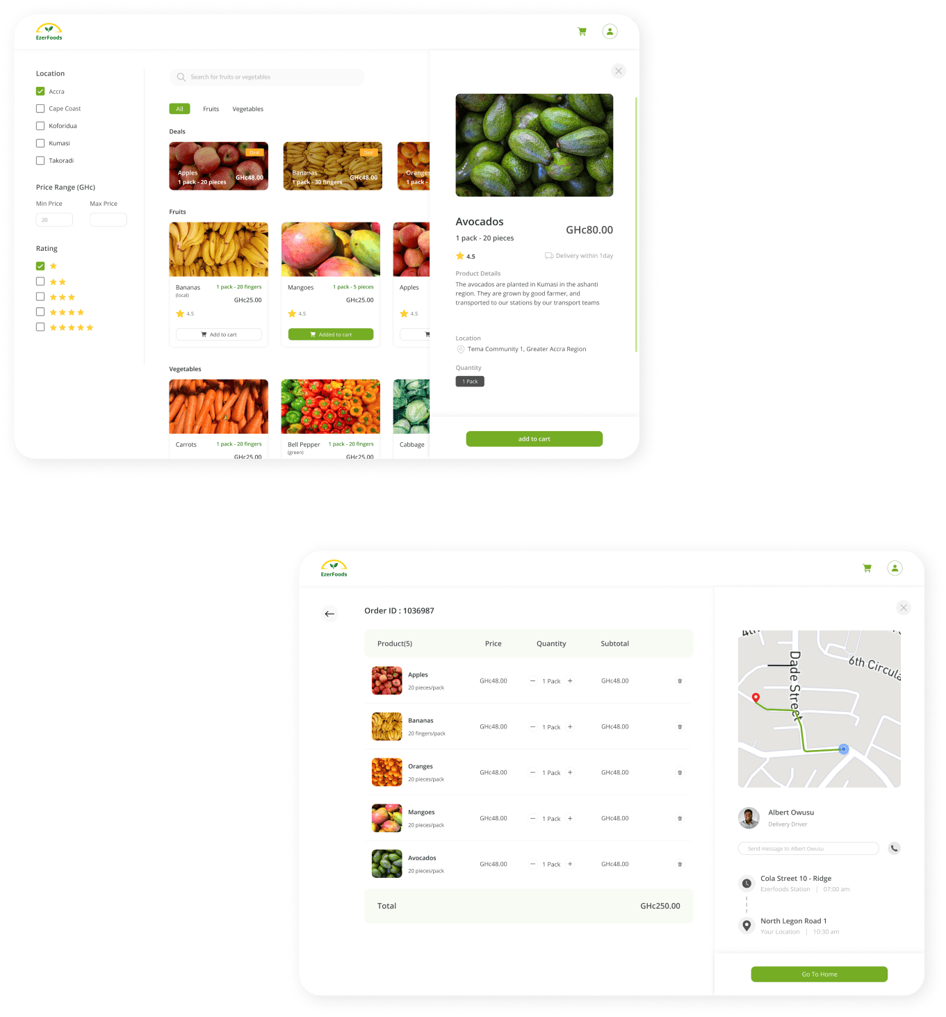 High Fidelity Mockups Web 2